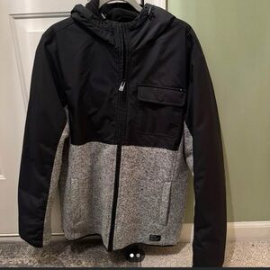 Hurley Black and Gray Performance Jacket